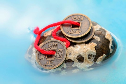 Chinese lucky coins