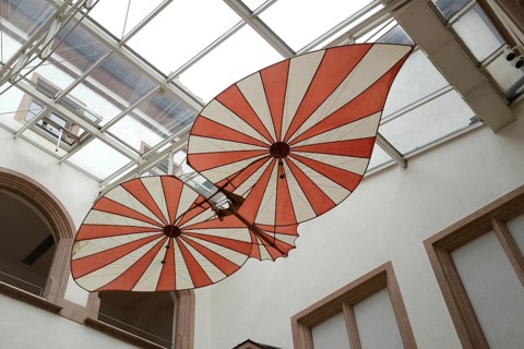 Replica of the hang glider by Albrecht Ludwig Berblinger