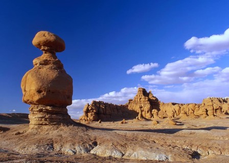Sandstone figure in Goblin Valley