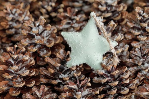 Natural Advent decoration with star