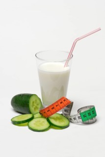 Glass of buttermilk