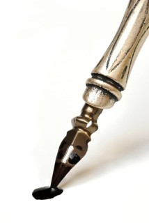 Pen and pencil with nib