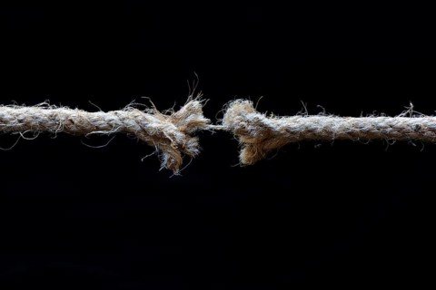 Defective jute rope