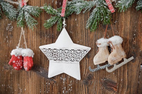 Natural Advent decoration with star