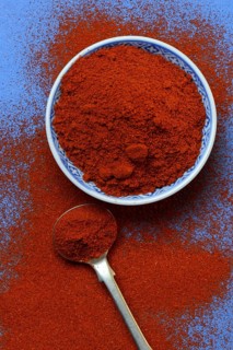 Paprika powder bowl and spoon