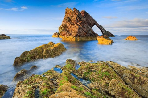 Rock arch on Scottish coast