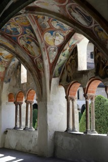 Cloister in the cathedral with wall paintings