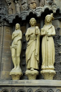 Sculptures on the portal