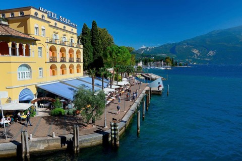 Hotel on the lake shore