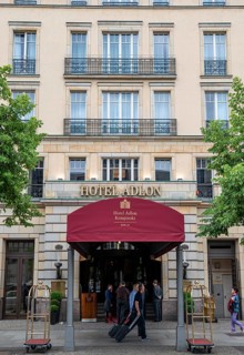 Entrance to Hotel Adlon Kempinski