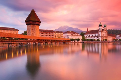 Chapel Bridge with Pilatus