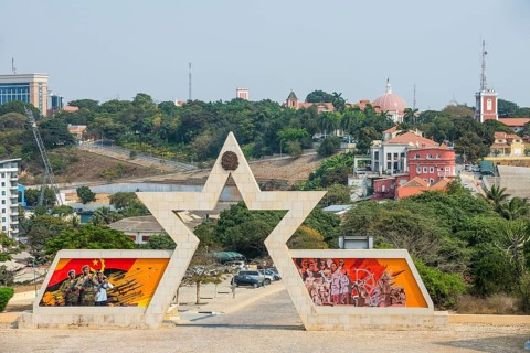 Entrance to the Fortaleza de Sao Miguel or Saint Michael Fortress now the Museum of the Armed Forces