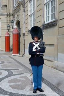 Guard at Amalienborg Castle