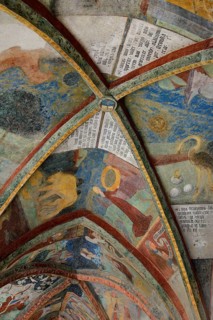 Cloister in the cathedral with wall paintings