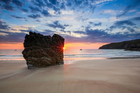 Sandy beach beach on the coast