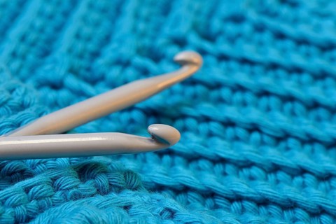Crochet hooks with potholders