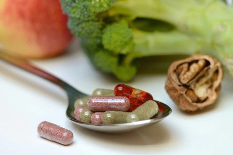 Capsules on spoon