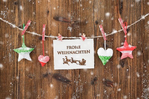 Natural Advent Decoration Merry Christmas