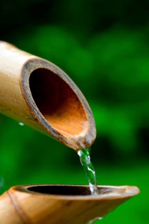 Japanese bamboo fountain