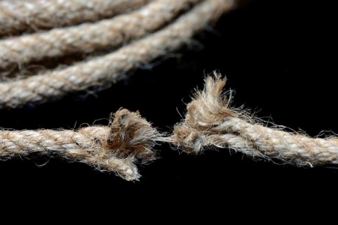 Defective jute rope