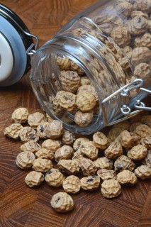 Tigernuts in glass