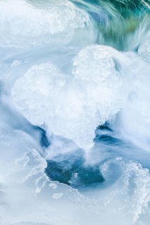 Ice detail in heart shape