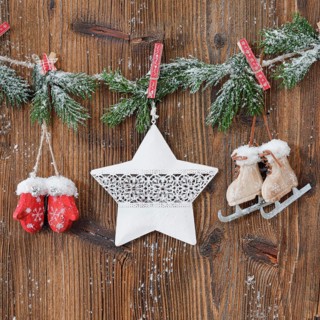 Natural Advent decoration with star