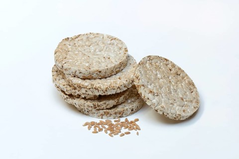 Stacked -waffles and grains