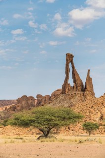 Ragged rock arch