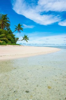 White sand beach and turquoise water