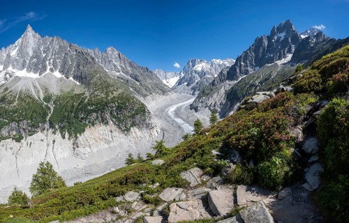 Glacier tongue Mer de Glace