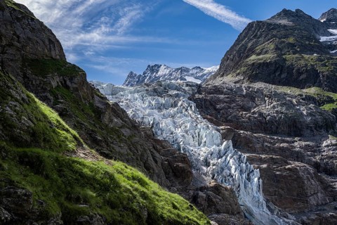 High alpine mountain landscape
