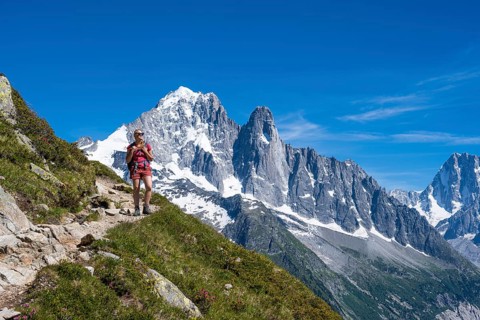 Hiker on foot