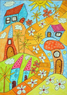 Colourful houses