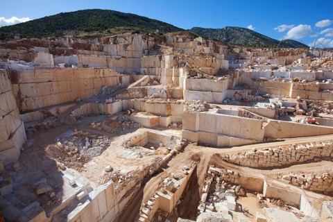 Marble quarry near Orosei
