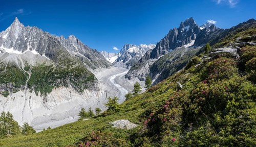 Glacier tongue Mer de Glace