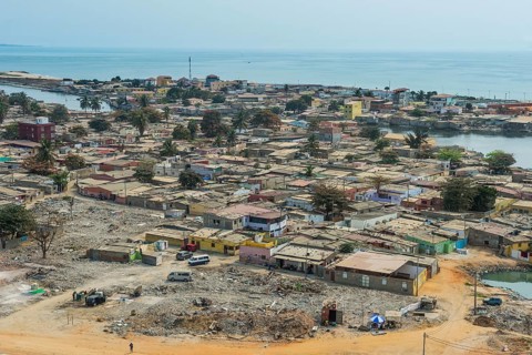 Overlook over Barracks in the slum