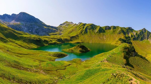Schrecksee and Allgaeu Alps