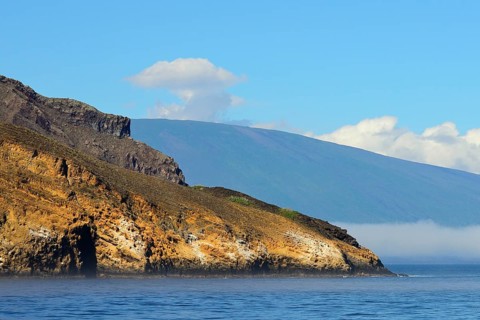 Colorful rocks at Punta Vicente Roca