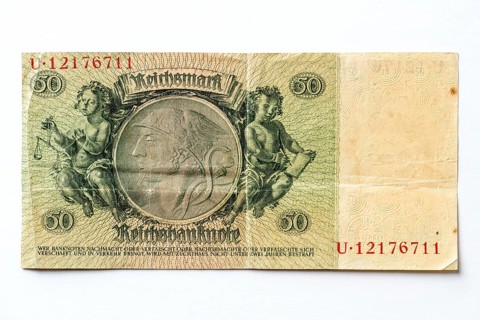 Banknote over Fifty Marks
