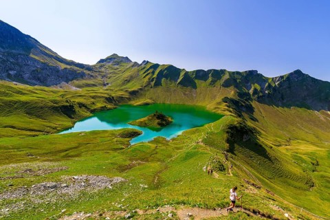 Schrecksee and Allgaeu Alps