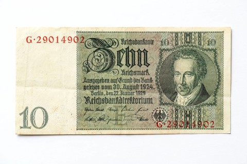 Banknote over Ten Marks