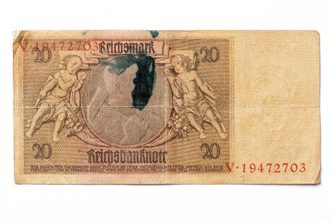 Banknote over twenty Marks
