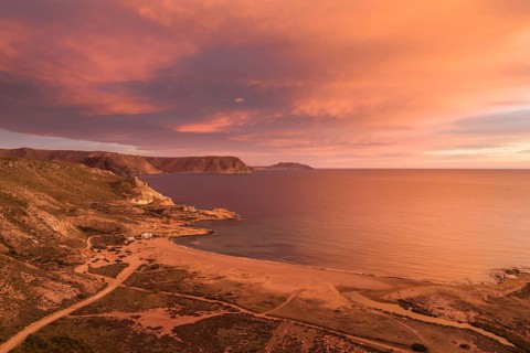 Sunrise at the beach El Playazo