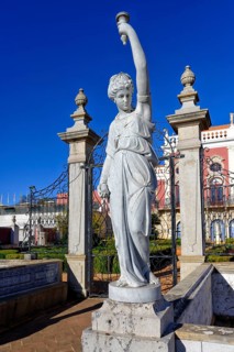 Statue In front of the Estoi Palace entrance