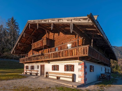 Tyrolean farm in late autumn