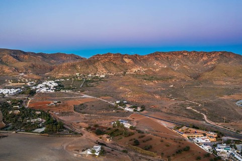 The Rodalquilar valley at dawn