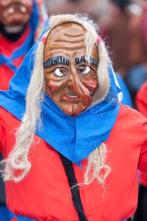 Portrait mask of Swabian-Alemannic carnival