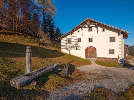 Tyrolean farm in late autumn