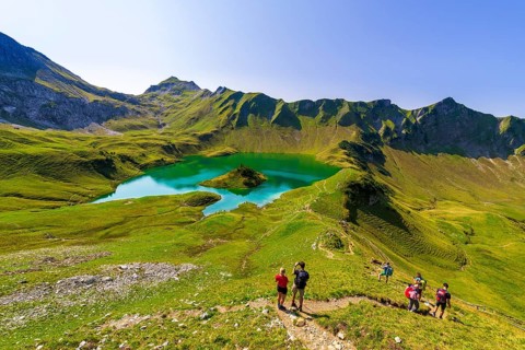 Schrecksee and Allgaeu Alps